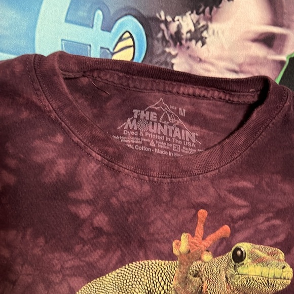 The Mountain Purple Gecko Tie Dye Shirt Medium - Picture 3 of 4